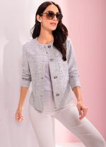 Jacka med genomg&aring;ende kn&auml;ppning 