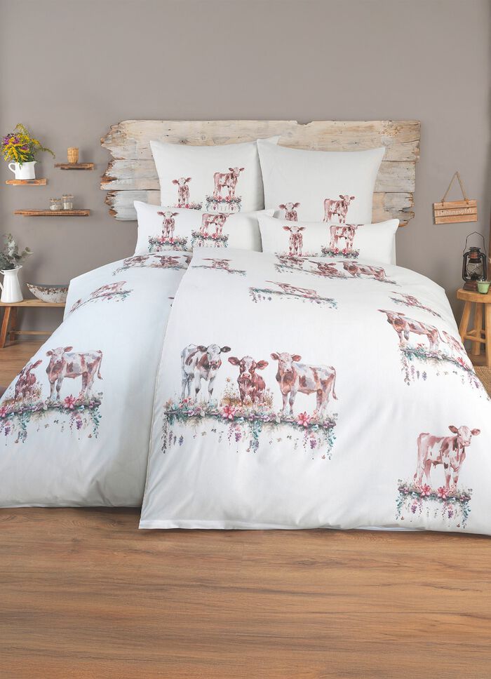 S&auml;ngset i polycotton med dragkedja 