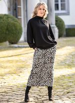 Sweatshirt med st&aring;krage 