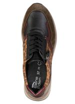 ELENA EDEN, trendiga damsneakers, vidd H, med uttagbar fotb&auml;dd BRUN-F&Auml;RGERIGT