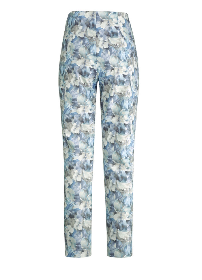 Byxor med en blommig all-over design 