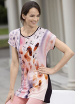 lång skjorta med överlappande axlar 