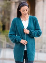 L&aring;ng kofta med p&auml;rltofs 