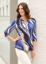 Skjorttunika med &ouml;glaknappsl&aring; 