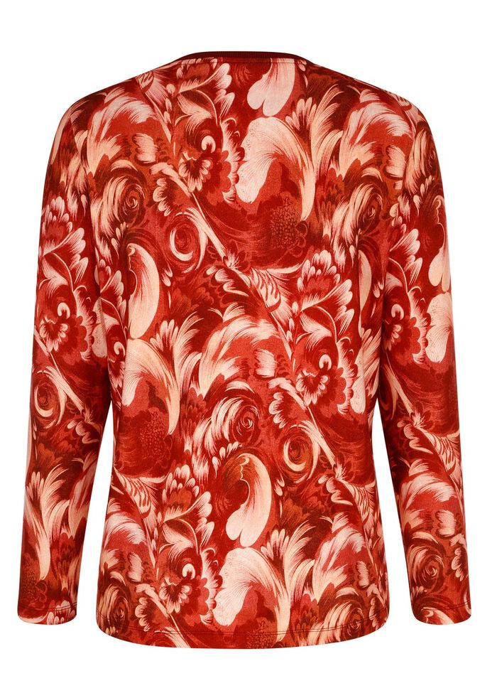 Tröja med mudd i halsringning 