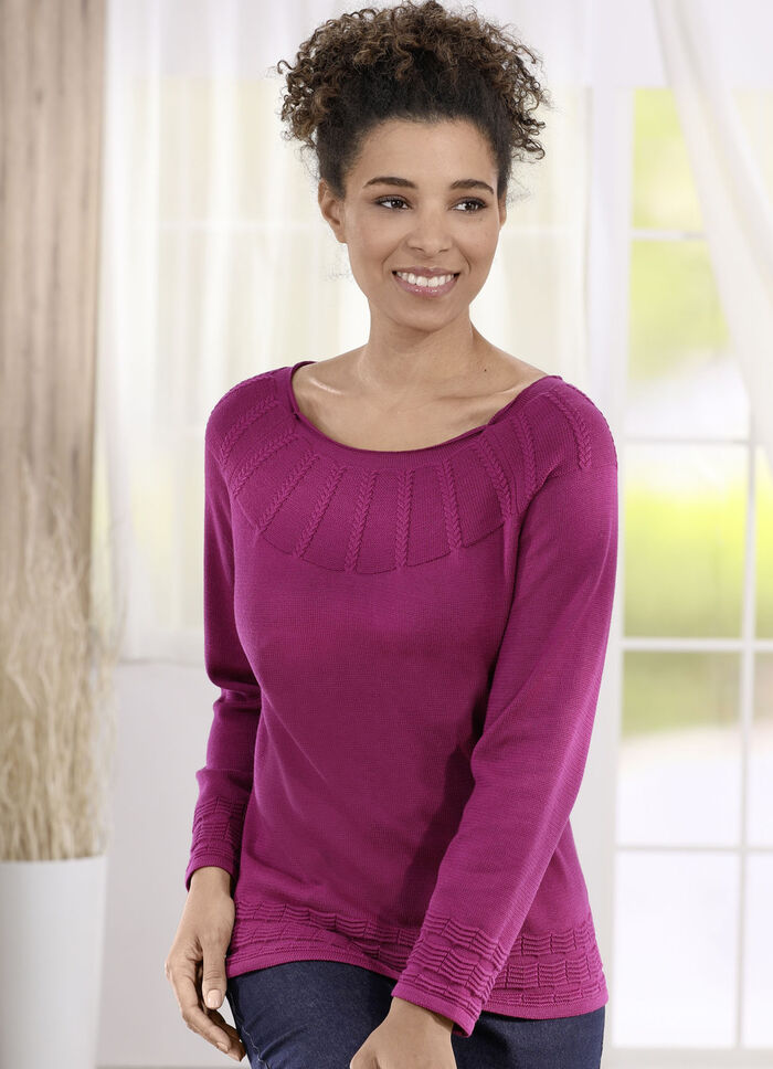 Tröja i strukturmix BÄR