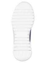 ELENA EDEN, sommarsneakers f&ouml;r dam, vidd H, med uttagbar fotb&auml;dd JEANS-SILBER