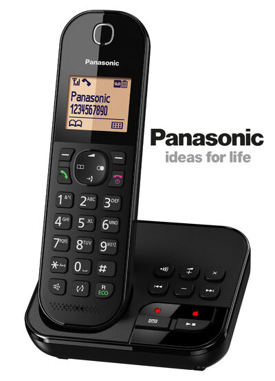 Panasonic telefon med stor knapp med telefonsvarare 