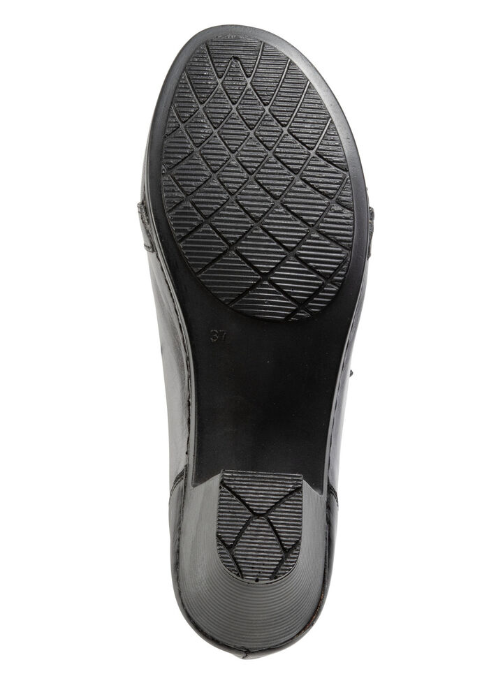 Gemini travare med snörning av delvis skuggat nappaläder GRÅSVART