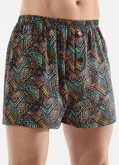 Trepack boxershorts med knappgylf, , large