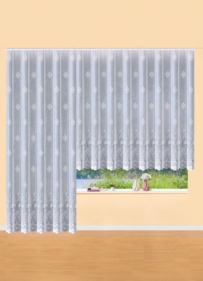 Kombinationsv&auml;nlig rullgardin med universalskena 