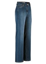 Jeans med kantstickade s&ouml;mmar 