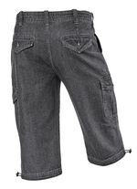 Denim Bermudashorts med cargofickor i 3 färger ANTRACIT