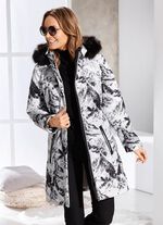 Kort kappa med avtagbar huva 