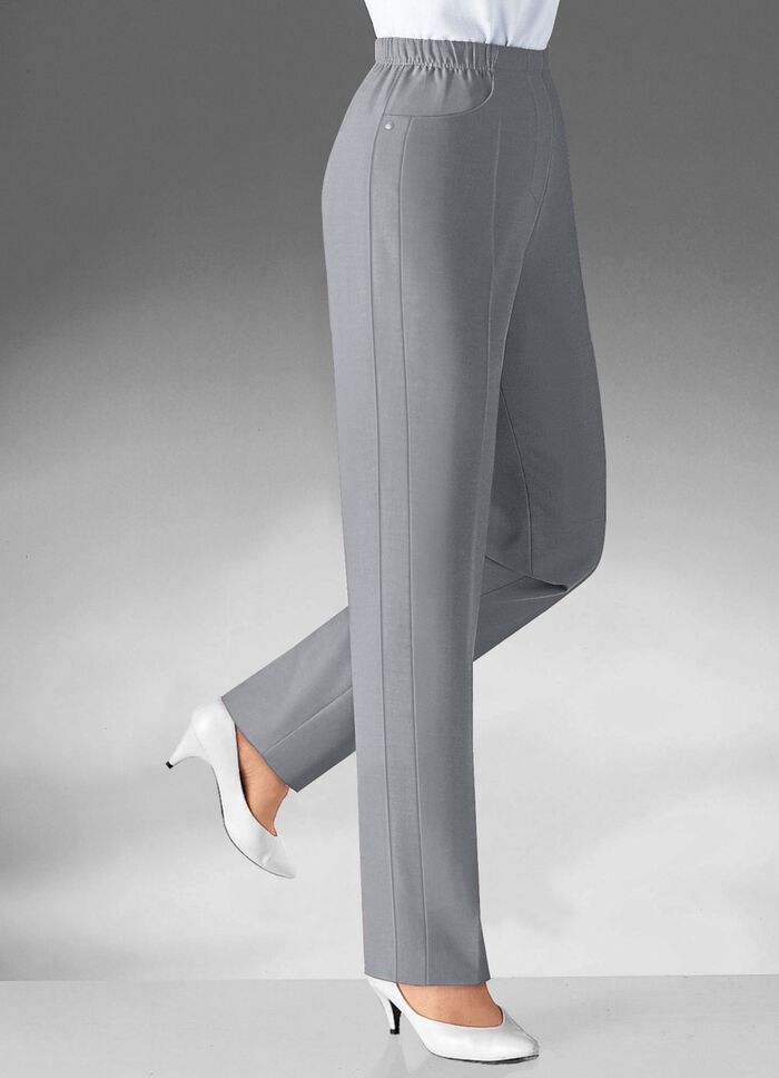 Byxor i bekv&auml;m slip-on-modell 