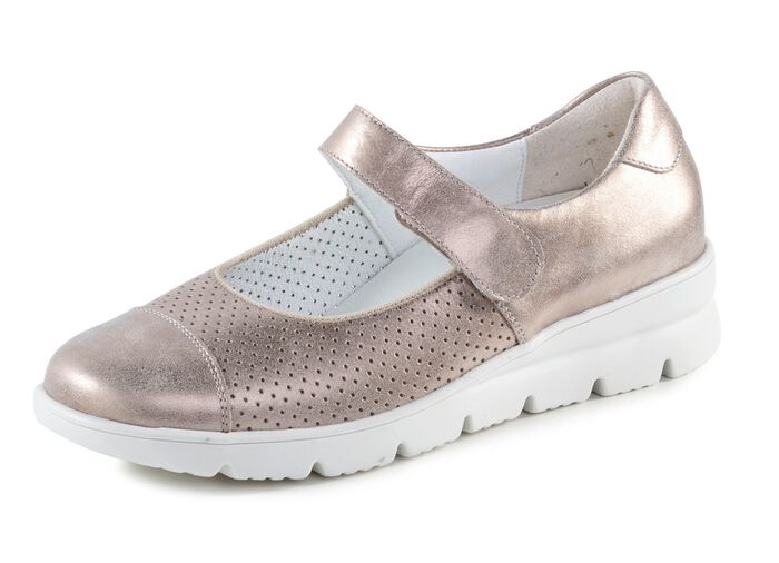 Waldl&auml;ufer clipsko av delvis perforerat l&auml;der 