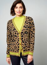 Cardigan med djurp&auml;lslook 