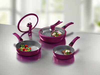 Professionellt pannset, 7 delar, med innovativa stativlock 