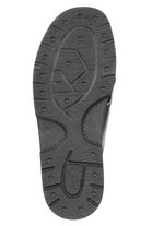 Bekväma herrslippers, bredd K, med kardborreband SCHWARZ