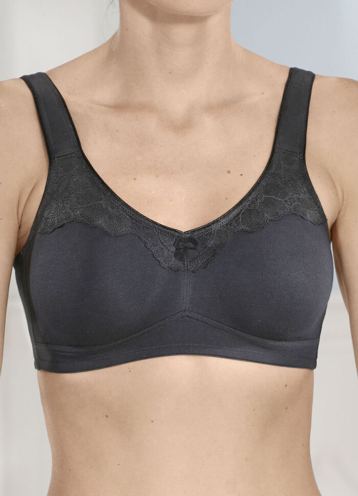 Naturana tvåpack bh med dubbla förformade kupor 1X SCHWARZ, 1X WEISS