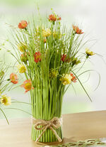 Vårbukett i naturliga färger GRÖN-ORANGE-GUL