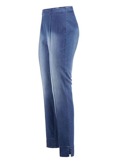 Jeans med sydda kanter 