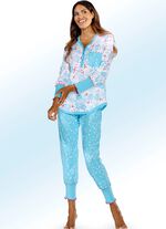 Pyjamas med muddar och knappsl&aring; 