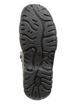 Känga med snörning i nubuck och mockaläder KHAKI