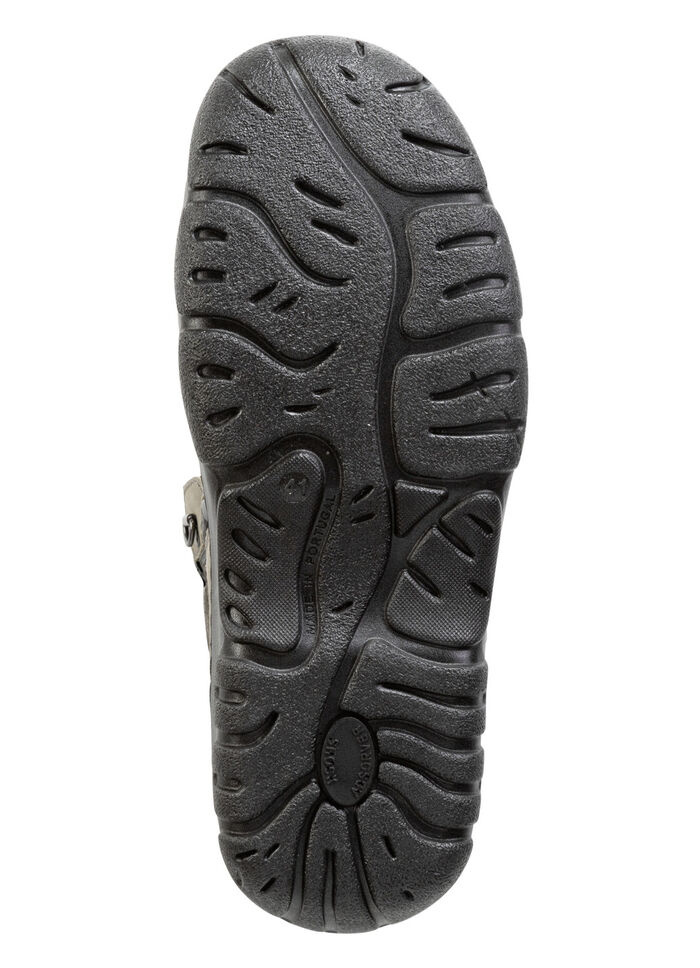 Känga med snörning i nubuck och mockaläder KHAKI