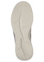 SKECHERS slip-on sko med gjuten slip-in h&auml;lplatta TAUPE-GR&Aring;