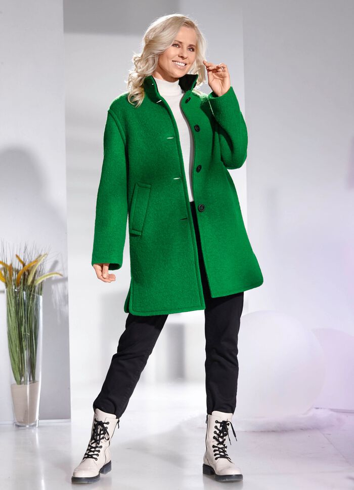 Kort kappa med nyull 