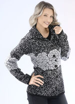 Kofta i stickad blandning 