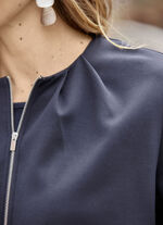 Blus med dragkedja 