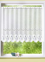 Liten fönstergardin med stånggenomföring, 