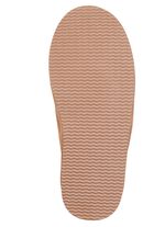 GINO GALANTE, trendiga herrtofflor, med lammskinn KAMELE