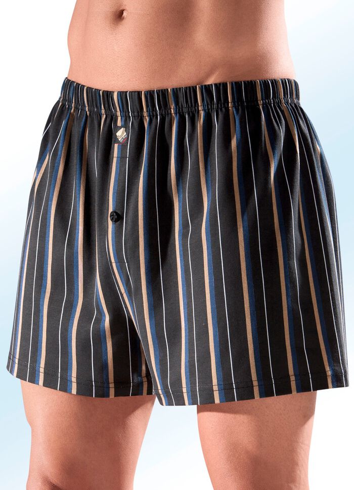 Fyrpack boxershorts med randigt m&ouml;nster 
