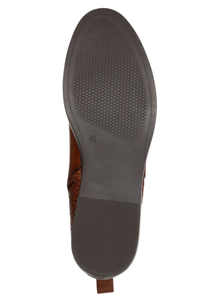 ELENA EDEN, eleganta damst&ouml;vletter, vinterskor, vidd G, med dragkedja KONJAK