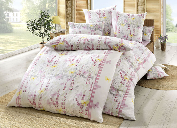 Sängkläder set med färgglad lavendel äng ROSA