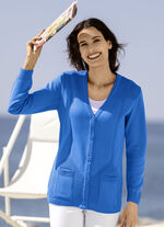 Cardigan med stretchig struktur, 