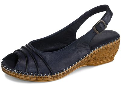 Sandaletter fr&aring;n Gemini med elegant veckdekor 