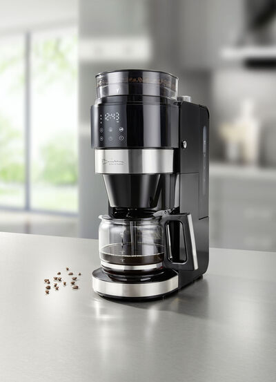 Kaffemaskin med kvarn, , large