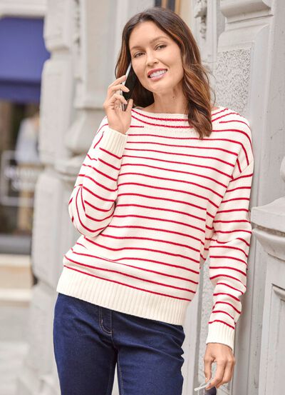 tr&ouml;ja i randig design 