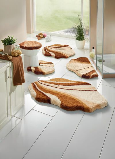 Fantastiskt badrumsset i barfota-mjuk kvalitet 