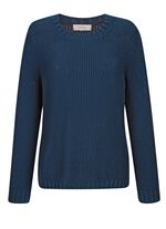 Grovstickad tr&ouml;ja med halsduk 