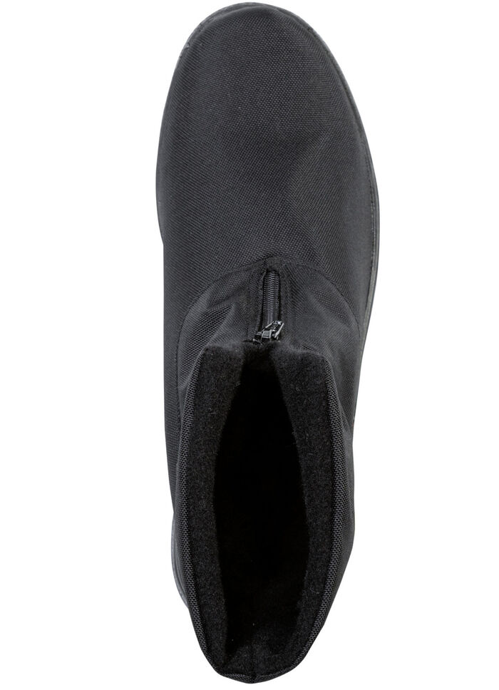 St&ouml;vletter med dragkedja fram SVART