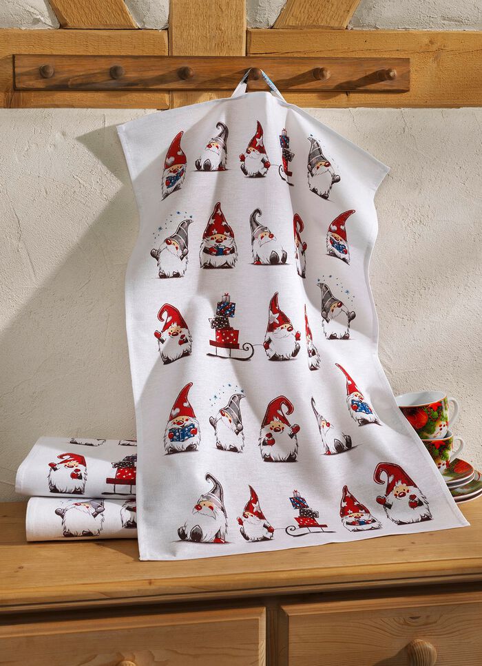 K&ouml;kshanddukar i bomull, set om 3 