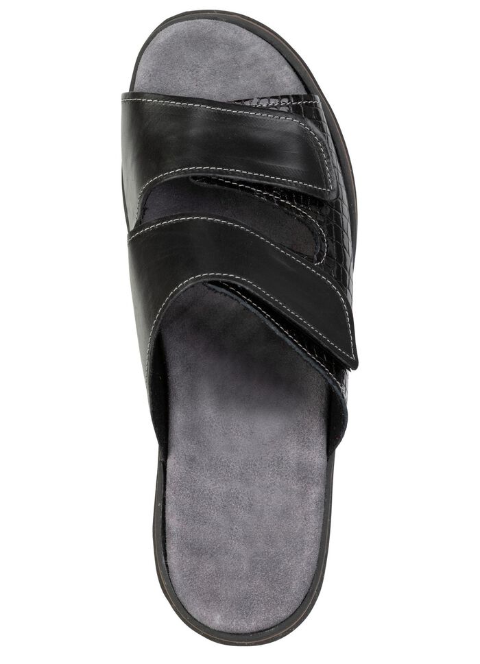 Bekv&auml;ma damslippers, bredd K, med kardborreband 