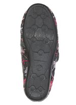 Fodrade damtofflor med kardborrekn&auml;ppning ANTRACIT