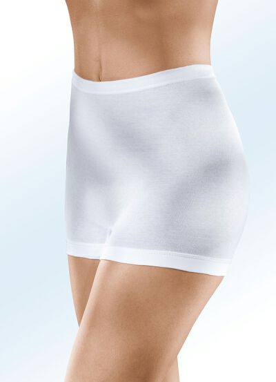 Paket med fem trosor med res&aring;r i midjan 