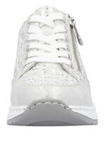 Rieker sneakers med snörning av tryckt syntetmaterial LJUSGRÅ-SILVER